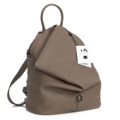 Rucsac dama din piele naturala DiAmanti Zanella Taupe Închis